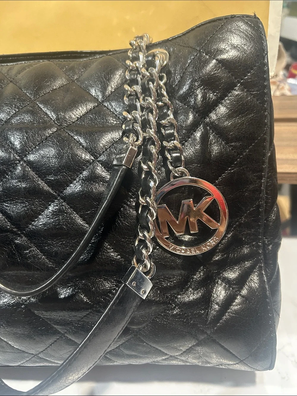 Michael Kors quilted leather
